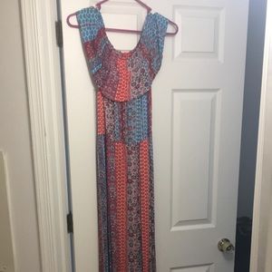 Long Off the Shoulder Maxi Dress